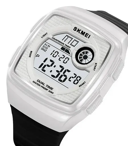 Годинник чоловічий наручний спортивний Skmei 2208 (Білий) - фото 3