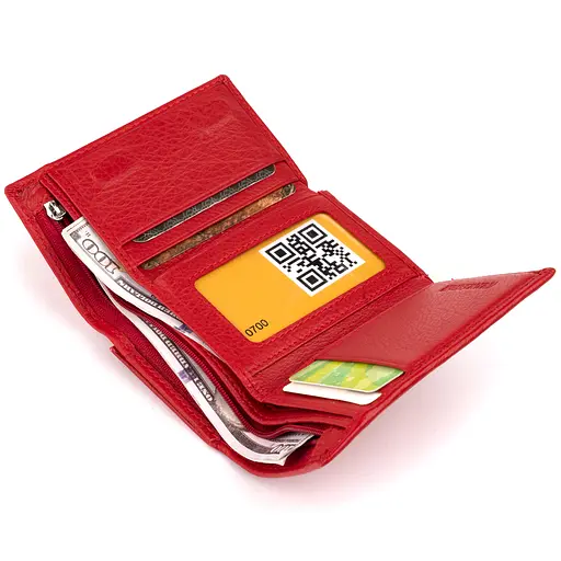 Кожаный женский кошелек ST Leather 12х7.5х2.5 см acs0015929 - фото 6