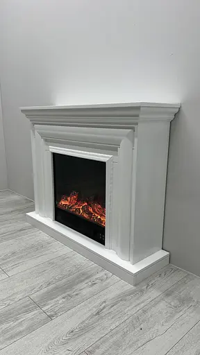 Електричний камін Elizabet White Bluetooth звук потріскування дров 1500Вт (10080128) - фото 5