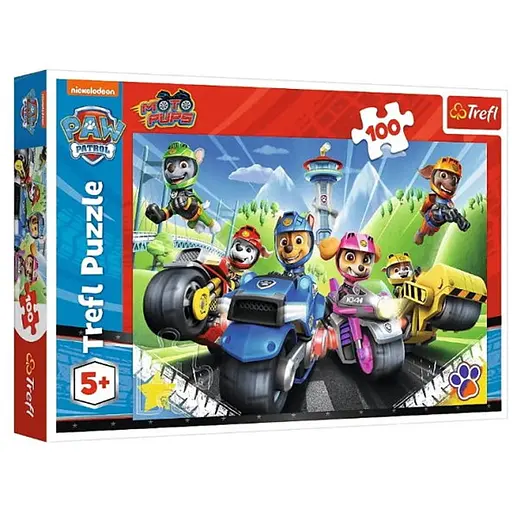 Пазл Trefl Герої на мотоциклах Щенячий патруль 100 ел. (16430) - фото 1