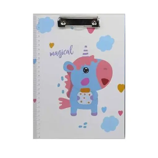 Планшет з лінійкою, А4 Єдиноріг, картон (В асортименті)