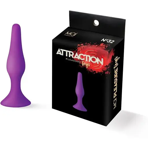 Анальна пробка на присосці Mai Attraction Toys №32 Purple