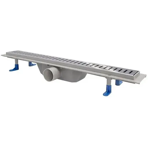 Трап лінійний Qtap Dry FA304-600 з нержавіючою решіткою 600x73 - фото 1