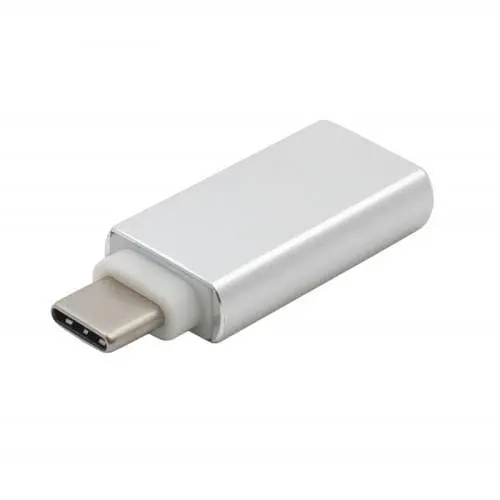 Переходник Type-C (M) - USB 3.0 (F), серебристый, Extradigital (KBU1665)