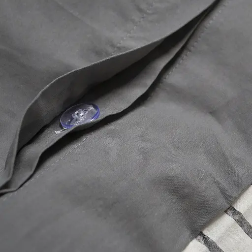 Постільна білизна Lotus Home Timeless антрацит євро (svt-2000022350167) - фото 7