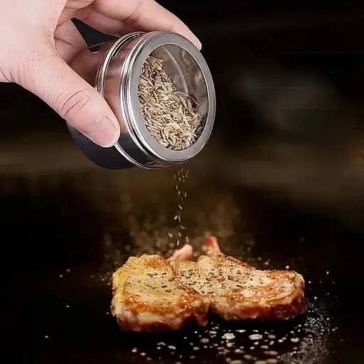 Набор емкостей для специй и приправ с магнитной подставкой, 6 кухонных баночек по 100 мл, Zauberg 87218 - фото 3