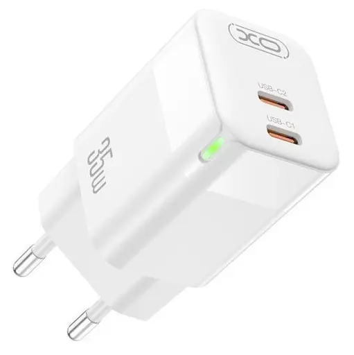 Зарядное устройство с подсветкой XO CE07 Dual PD 35 W GaN lamp display fast Charger - фото 1