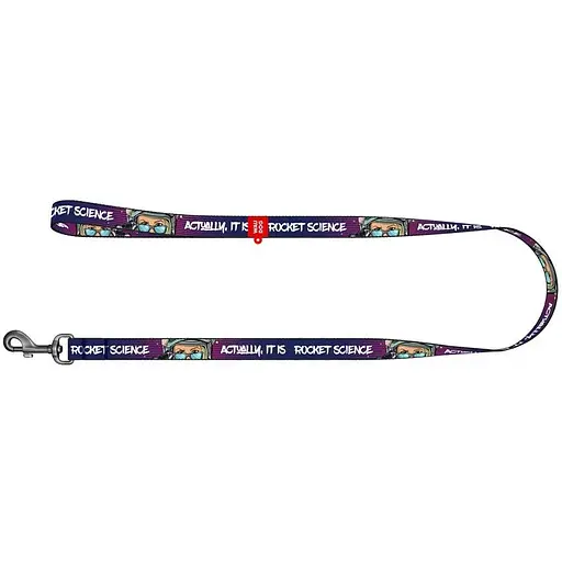 Повідець для собак Waudog Nylon нейлоновий малюнок "Космос. Ракетобудування" - фото 2