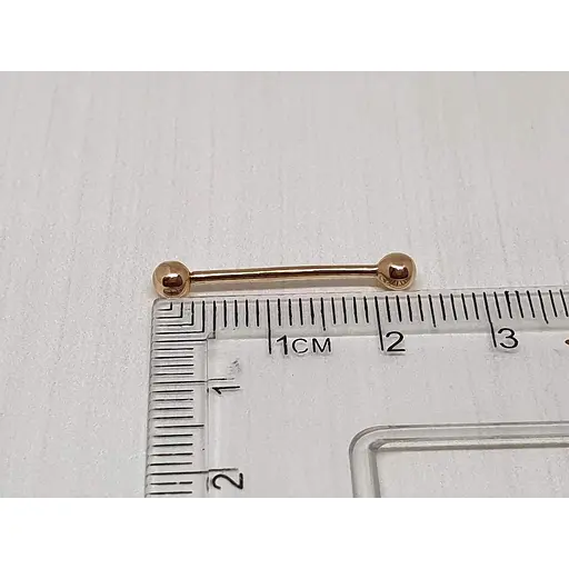 Золота сережка-пірсинг Dear універсальна. 7004 - фото 2