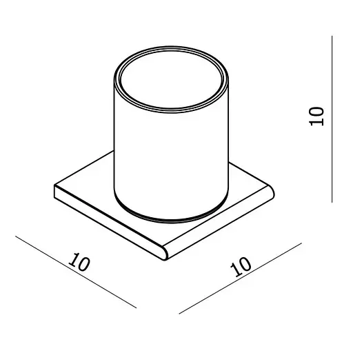 Склянка для ванної кімнати Volle Fiesta 15-77-391 хром - фото 2