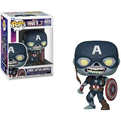 Фігурка Марвел Зомбі Капітан Америка Funko Pop Marvel Zombie Capitan America 10 см M ZCA 941 - фото 1