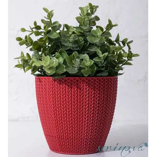 Горшок для цветов Serinova Sumela 1.4 л красный (00-00011573) - фото 3