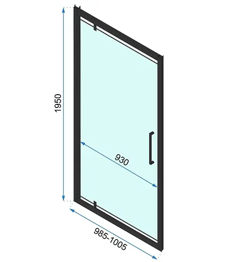 Дешевые двери Rea Rapid Swing 100 хром REA-K5607 - фото 6