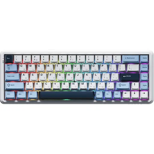 Клавіатура Ajazz AK680 MAX Magnetic Switch RGB USB White (AK680-M-BWD-AW)