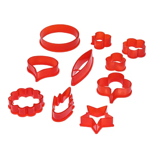 Каттеры кондитерские пластиковые "Цветы" набор из 9 форм, Kitchette 84098 - фото 1