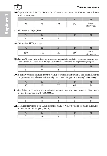 Математика. НМТ. Комплексне видання. Частина І. Алгебра. ЗНО і НМТ. 2025 - фото 7