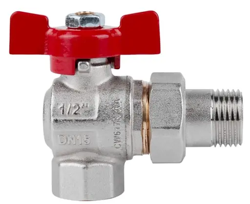 Кран кульовий Icma FAR. ROSSA 1/2" кутовий №361 (87361AD11) - фото 2