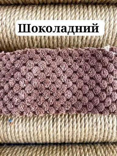 Кігтеточка з великою лежанкою для котів висота 61 см Коричневий - фото 2