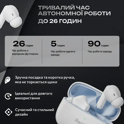 Бездротові навушники Realfit F3 Black - фото 3