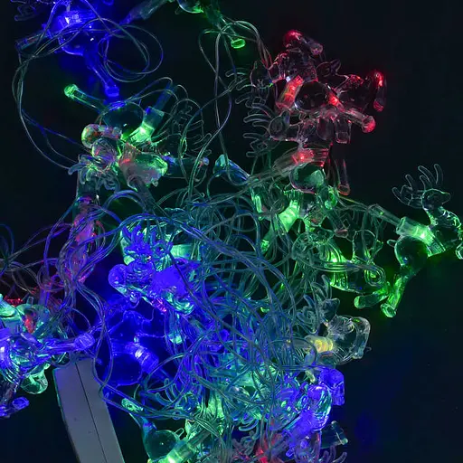 Гірлянда світлодіодна Олені, C31297, 28 лампочок, мультикольор, 5 метрів