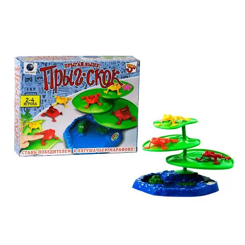 Настільна гра Kingso Toys Приг-скок 007-40 в коробці (6900060564273) - фото 1