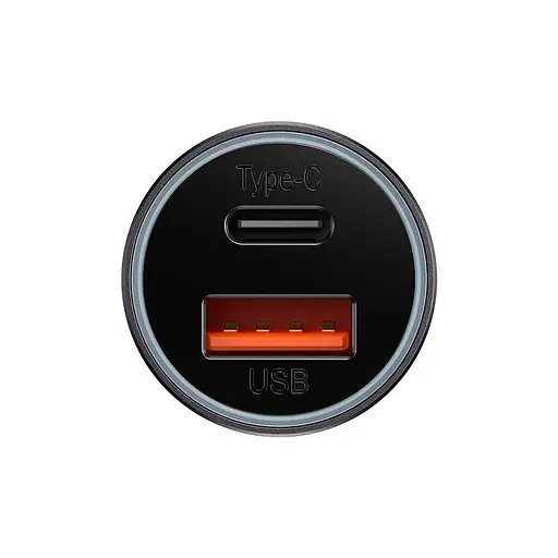 Автомобильный адаптер - зарядный на 2 выхода Baseus Golden Contactor - фото 4