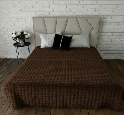 Простыня цвета шоколадно-коричневый, мягкая универсальная простыня 200 x 230 см для кровати - фото 1