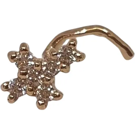 Золота сережка-пірсинг Dear в ніс Dear. 1045.1