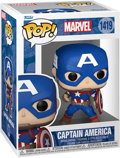 Фігурка Funko Pop Марвел Капітан Америка Marvel Captain America 10 см FP M CA 1419 - фото 3