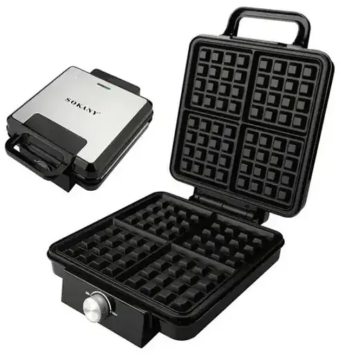 Електровафельниця Sokany SK-08031 з мармуровим покриттям для товстих бельгійських вафель 1500Вт - фото 2