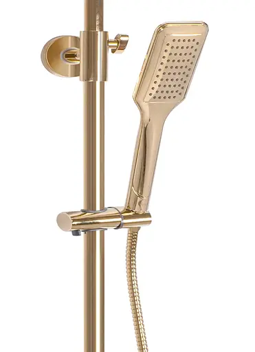 Душовя система Rea Tom з термостатом gold REA-P7102, Золотий - фото 4
