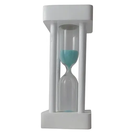 Часы песочные в деревянном корпусе на 1 минуту (бирюзовый песок) 81574 - фото 1