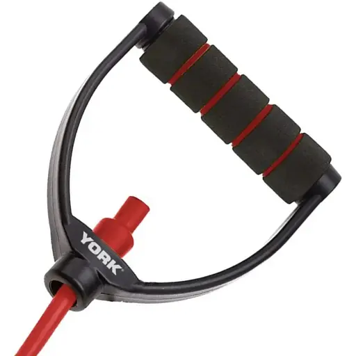 Эспандер трубчатый с ручками York Fitness 6-9кг, красный - фото 4