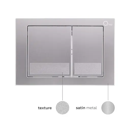 Набор Qtap инсталляция 3 в 1 Nest QT0133M425 с панелью смыва квадратной QT0111M06029SAT + унитаз с сиденьем Swan QT16335178W, Белый - фото 8