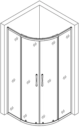 Душевая кабина Bravo WISLA N90GB без поддона - фото 8
