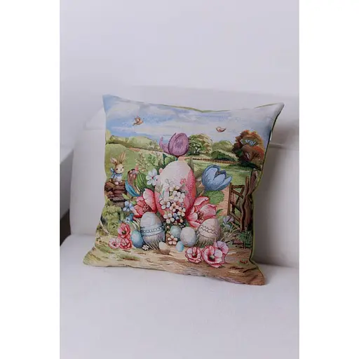 Подушка Прованс Настроение Яркие писанки гобеленовая 45х45 см (44334) - фото 3