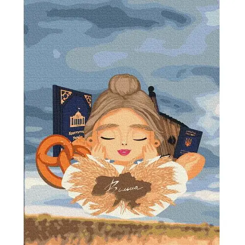 Розмальовка за номерами Brushme Символи свободи Лілі Демачкович (40х50) (BS53285)