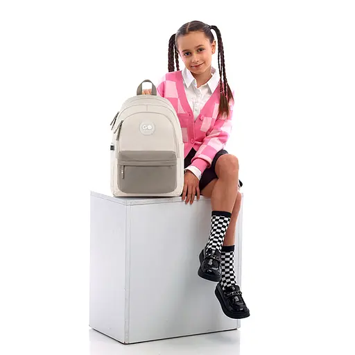 Рюкзак GoPack Education Teens 141L бежевый, коричневый Бежевый (GO26-141L-1) - фото 15