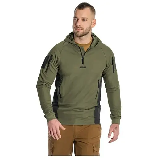 Кофта тактична Helikon-Tex RANGE HOODIE - TopCool оливковий S - фото 3