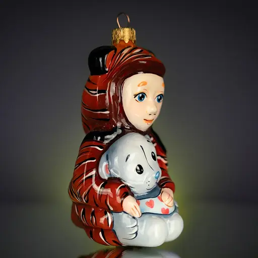 Ялинкова прикраса Різдвяні історії Малюк в кігурумі скло (4820001045239) - фото 3