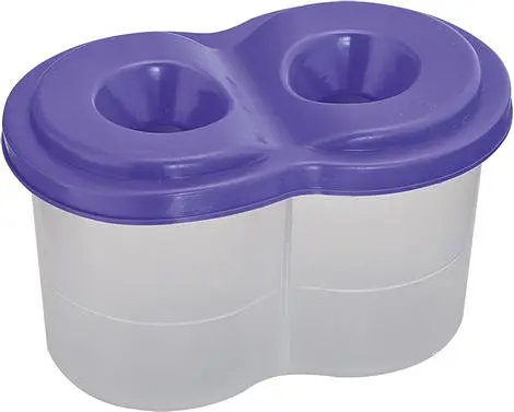 Склянка-непроливайка подвійна, фіолетова, 6 шт. в упаковці, ZB.6901-07