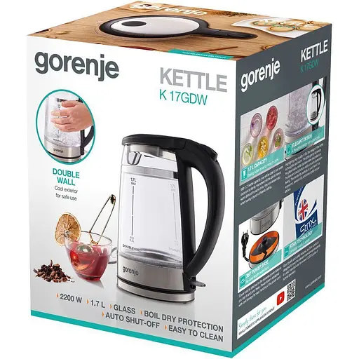Електрочайник Gorenje K17GDW (743902) [148620] - фото 11