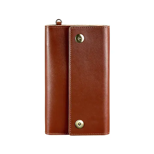 Кожаный клатч-органайзер (Тревел-Кейс) 5.0 светло-коричневый - фото 8