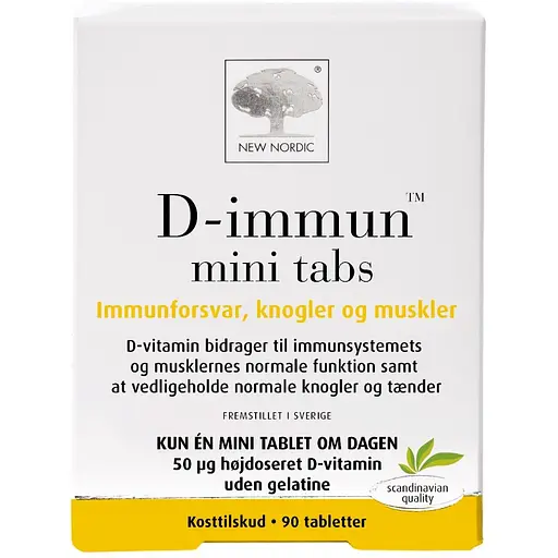 Добавка New Nordic D-immun для імунітету, кісток і м’язів 90 таблеток