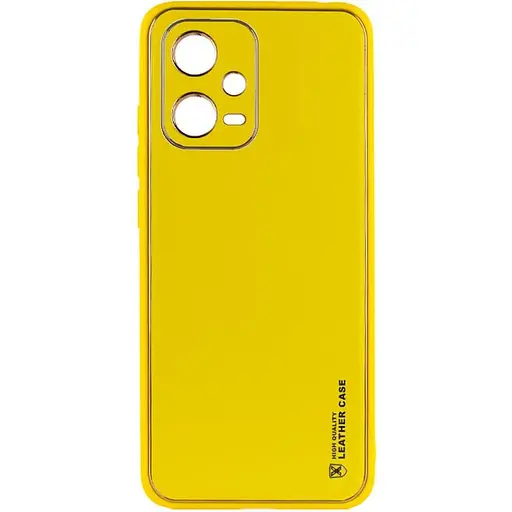 Шкіряний чохол Xshield для Xiaomi Poco X5 5G / Redmi Note 12 5G Жовтий / Yellow