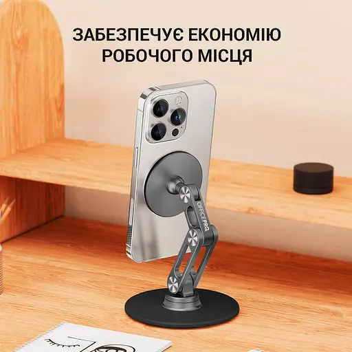 Підставка для смартфона OfficePro MS760G Aluminium Alloys Grey [129092] - фото 6