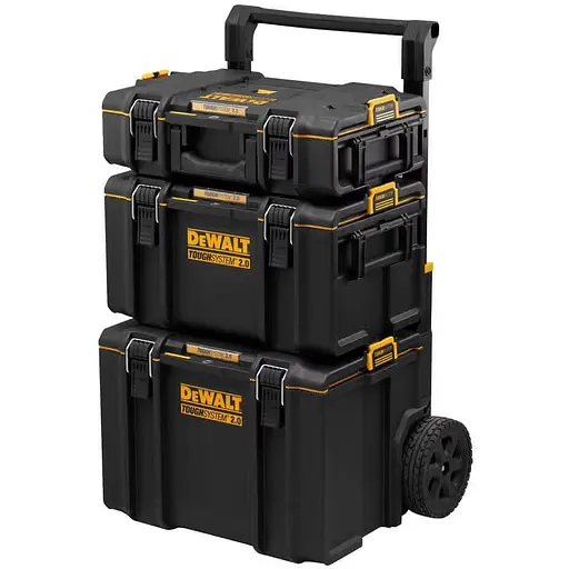 Комплект ящиков DeWalt Toughsystem 2.0: ящик DS450 Toughsystem 2.0 DWST83295-1+ящик DS300 Toughsystem 2.0 DWST83294-1+ящик DS150 Toughsystem 2.0 DWST83293- - фото 2