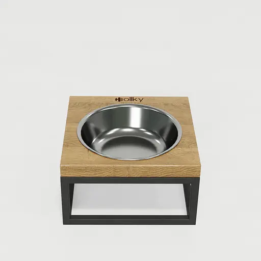 Hollky Base Solo S — миска на підставці для котів і маленьких собак (1 × 0,45 л) - фото 3