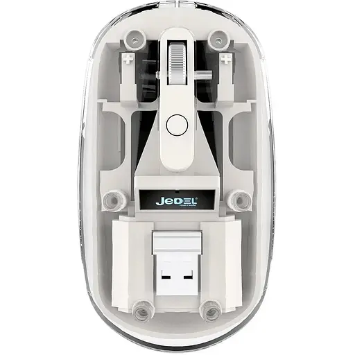 Бездротова миша Jedel WD131P прозоро-білий - фото 1