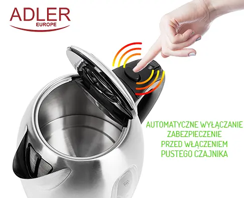 Чайник Adler AD 1223 металлический 1.7л - фото 5